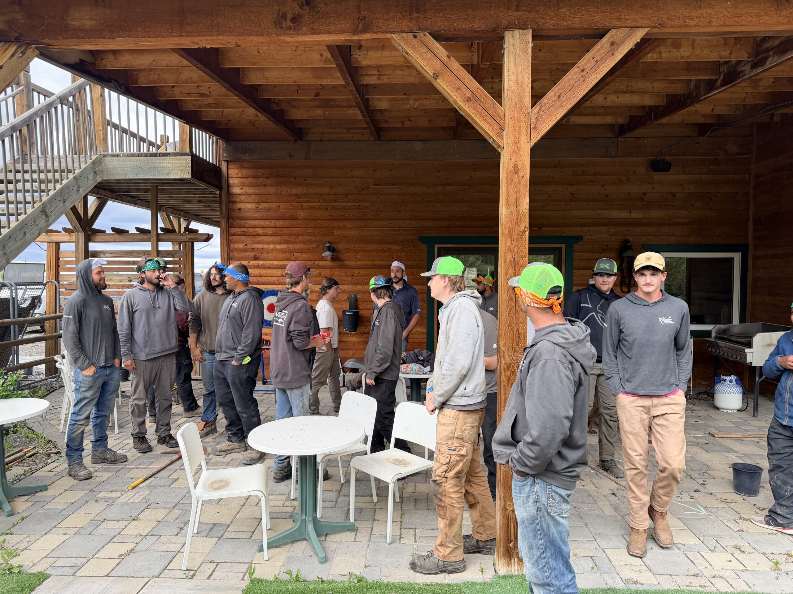 Kayben team members gathering during a training or orientation day