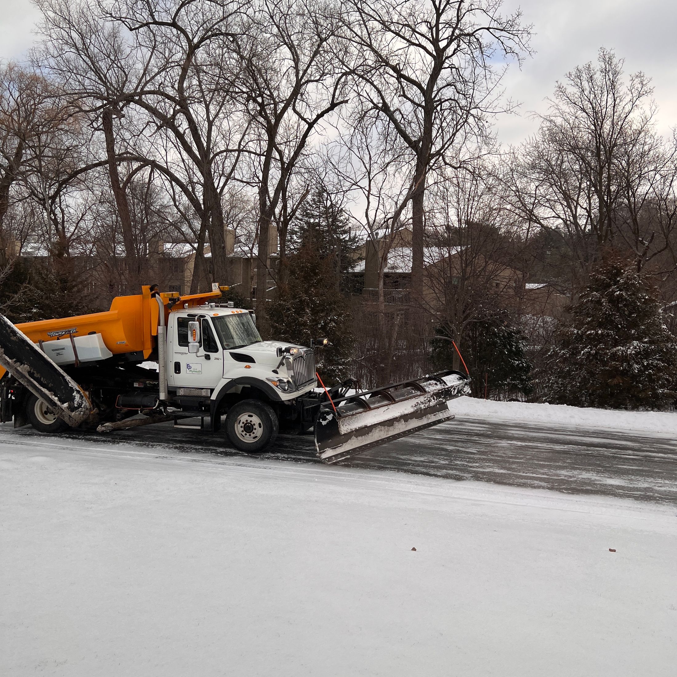 Commercial landscape property that can need winter access planning
